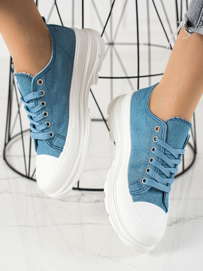 76851 - Trendi superge, nizki čevlji modra barva