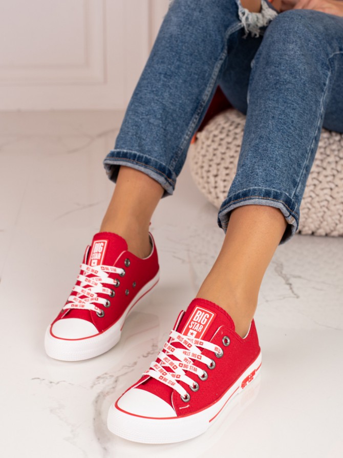 79175 - Big star shoes superge, nizki čevlji rdeca barva