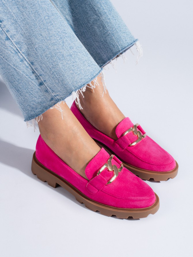 82597 - Shelovet nizki elegantni čevlji roza barva