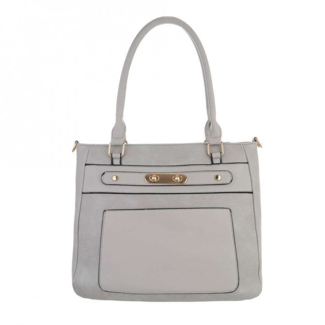 Ženska torbica EVA, siva/srebrna barva