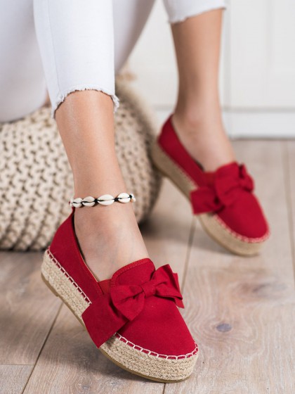 71888 - Trendi nizki elegantni čevlji rdeca barva