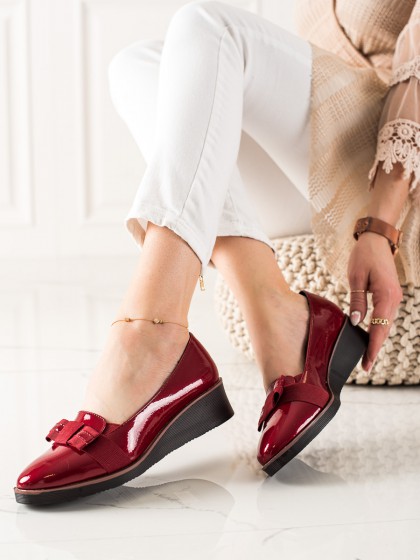 75653 - Vinceza nizki elegantni čevlji rdeca barva