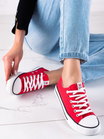 77118 - La.fi superge, nizki čevlji rdeca barva