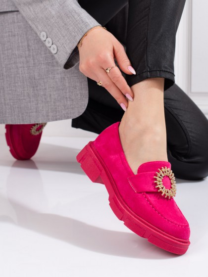 80455 - Shelovet nizki elegantni čevlji roza barva