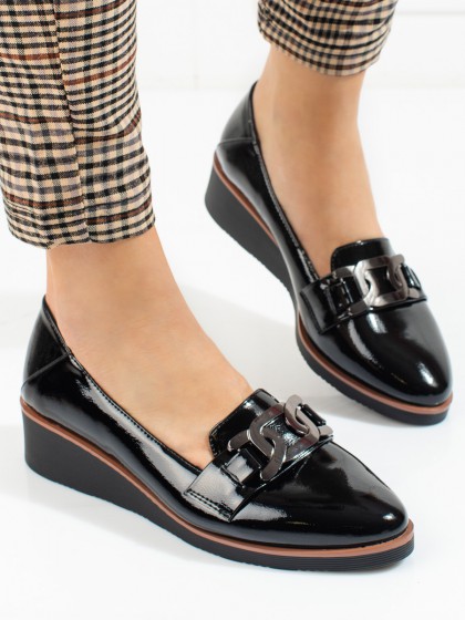 80557 - W. potocki nizki elegantni čevlji crna barva
