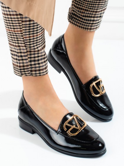 80561 - W. potocki nizki elegantni čevlji crna barva