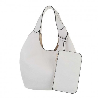 Ženska torbica AMRA; bela barva